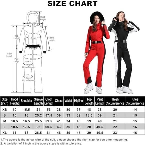 New Gsou Snowsuit Women's Size L Brown Black Waterproof Ski Snowboarding Hood - Picture 7 of 12